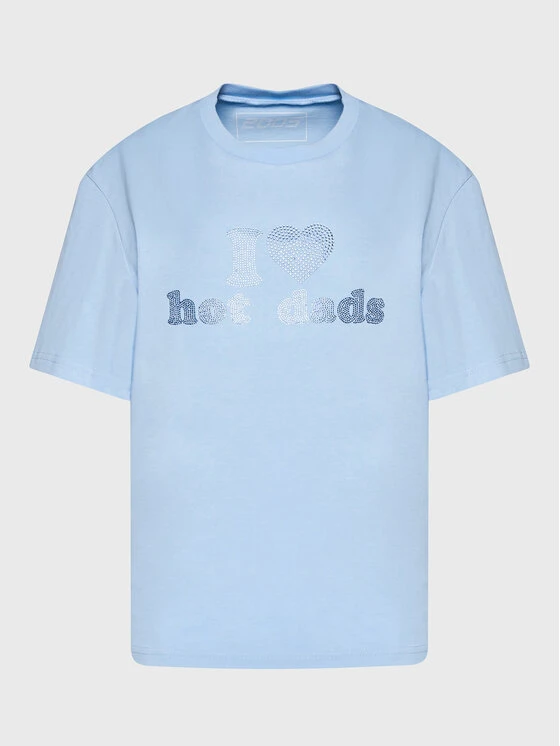 T-Shirt Unisex Hot Dads Blau Regular Fit 8 T-Shirt Unisex Hot Dads Blau Regular Fit – Bild 6