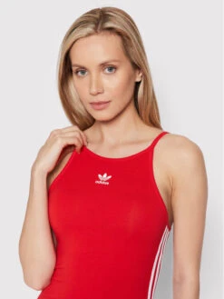 ADIDAS Sommerkleid Adicolor Classics HC2037 Rot Slim Fit -Deutschland Kleid Zart Verkaufs-Shop adidas sommerkleid adicolor classics hc2037 rot slim fit 3
