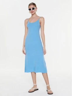 American Vintage Kleid Für Den Alltag Damsville DAM14AE23 Blau Regular Fit -Deutschland Kleid Zart Verkaufs-Shop american vintage kleid fur den alltag damsville dam14ae23 blau regular fit 1