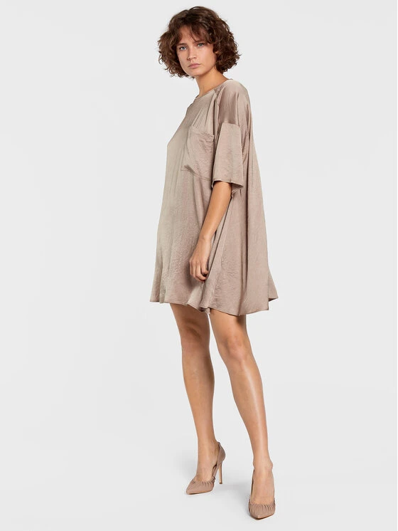 American Vintage Kleid Für Den Alltag Widland WID14FH22 Beige Relaxed Fit 4 American Vintage Kleid Für Den Alltag Widland WID14FH22 Beige Relaxed Fit – Bild 2