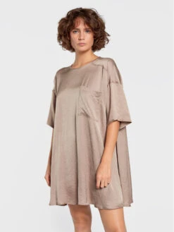 American Vintage Kleid Für Den Alltag Widland WID14FH22 Beige Relaxed Fit