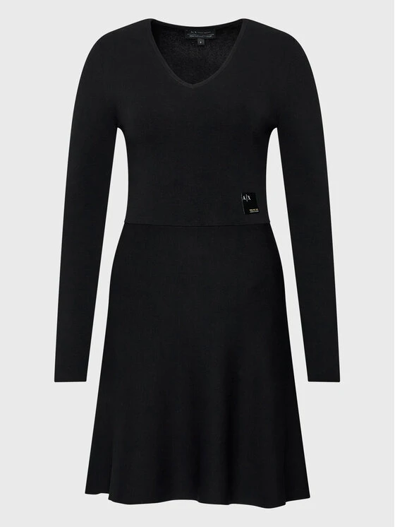 Armani Exchange Kleid Für Den Alltag 6LYA1M YMH6Z 1200 Schwarz Regular Fit 7 Armani Exchange Kleid Für Den Alltag 6LYA1M YMH6Z 1200 Schwarz Regular Fit – Bild 5