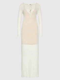 Sommerkleid RA2127-MA47M Weiß Slim Fit -Deutschland Kleid Zart Verkaufs-Shop blugirl blumarine sommerkleid ra2127 ma47m weiss slim fit 4