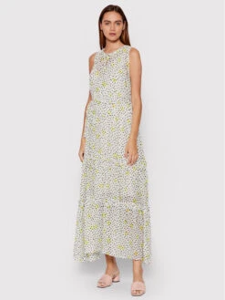 Boss Sommerkleid Dabeala 50473254 Weiß Regular Fit