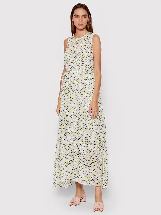 Boss Sommerkleid Dabeala 50473254 Weiß Regular Fit 3 Boss Sommerkleid Dabeala 50473254 Weiß Regular Fit