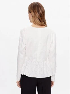 Bruuns Bazaar Bluse Cuckoo Ingrid BBW3329 Weiß Regular Fit -Deutschland Kleid Zart Verkaufs-Shop bruuns bazaar bluse cuckoo ingrid bbw3329 weiss regular fit 2