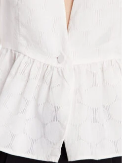 Bruuns Bazaar Bluse Cuckoo Ingrid BBW3329 Weiß Regular Fit -Deutschland Kleid Zart Verkaufs-Shop bruuns bazaar bluse cuckoo ingrid bbw3329 weiss regular fit 3