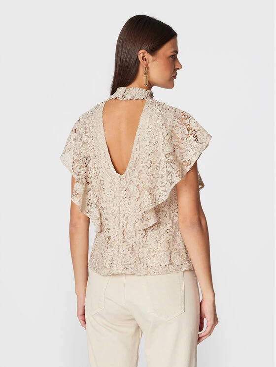 Bruuns Bazaar Bluse Verbenia Izia BBW3134 Écru Regular Fit 5 Bruuns Bazaar Bluse Verbenia Izia BBW3134 Écru Regular Fit – Bild 3