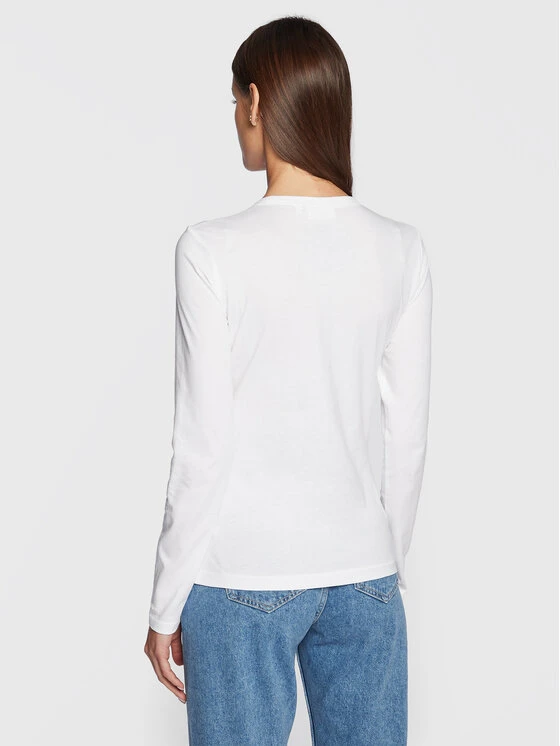 Calvin Klein Bluse Smooth K20K205337 Weiß Regular Fit 5 Calvin Klein Bluse Smooth K20K205337 Weiß Regular Fit – Bild 3