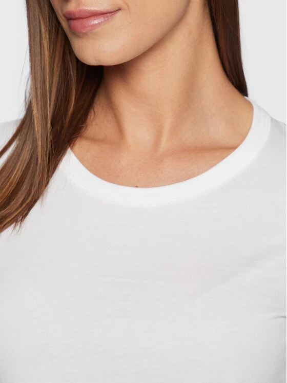 Calvin Klein Bluse Smooth K20K205337 Weiß Regular Fit 6 Calvin Klein Bluse Smooth K20K205337 Weiß Regular Fit – Bild 4