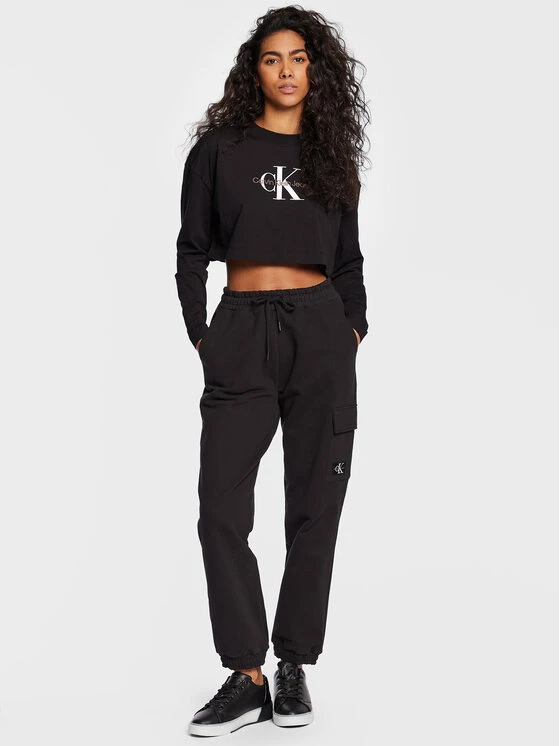 Calvin Klein Jeans Bluse J20J220950 Schwarz Regular Fit 4 Calvin Klein Jeans Bluse J20J220950 Schwarz Regular Fit – Bild 2