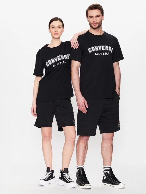Converse T-Shirt Unisex All Star 10024566-A02 Schwarz Regular Fit 3 Converse T-Shirt Unisex All Star 10024566-A02 Schwarz Regular Fit – Bild 2