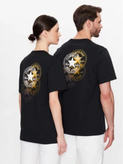 Converse T-Shirt Unisex Go-To All Star Patch 10025072-A01 Schwarz Regular Fit -Deutschland Kleid Zart Verkaufs-Shop converse t shirt unisex go to all star patch 10025072 a01 schwarz regular fit 2