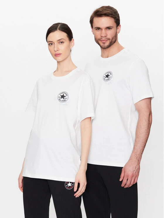 Converse T-Shirt Unisex Go-To All Star Patch 10025072-A02 Weiß Regular Fit 3 Converse T-Shirt Unisex Go-To All Star Patch 10025072-A02 Weiß Regular Fit