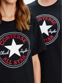 Converse T-Shirt Unisex Go To All Star Patch 10025459-A01 Schwarz Standard Fit -Deutschland Kleid Zart Verkaufs-Shop converse t shirt unisex go to all star patch 10025459 a01 schwarz standard fit 3