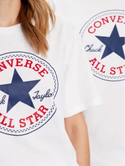 Converse T-Shirt Unisex Go To All Star Patch 10025459-A03 Weiß Standard Fit -Deutschland Kleid Zart Verkaufs-Shop converse t shirt unisex go to all star patch 10025459 a03 weiss standard fit 3