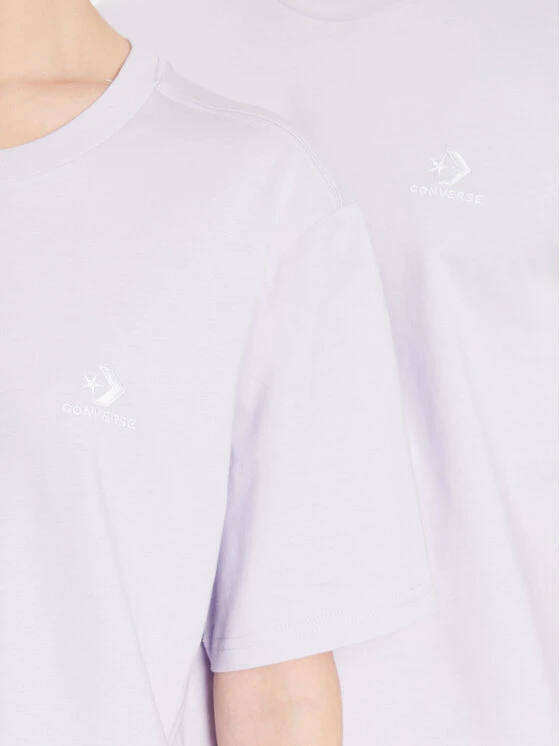 Converse T-Shirt Unisex Go-To Embroidered Star Chevron 10023876-A10 Violett Regular Fit 6 Converse T-Shirt Unisex Go-To Embroidered Star Chevron 10023876-A10 Violett Regular Fit – Bild 4