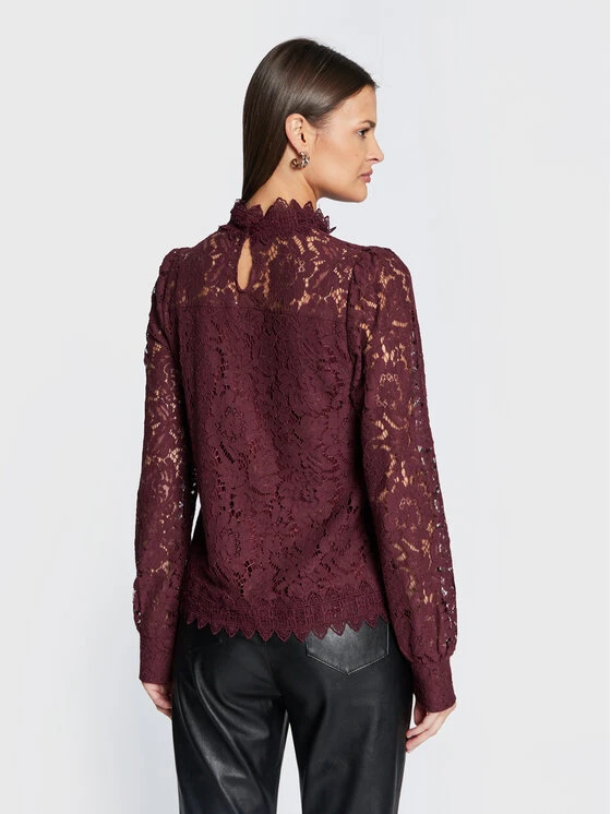 Cream Bluse Puna 10610775 Dunkelrot Regular Fit 7 Cream Bluse Puna 10610775 Dunkelrot Regular Fit – Bild 5