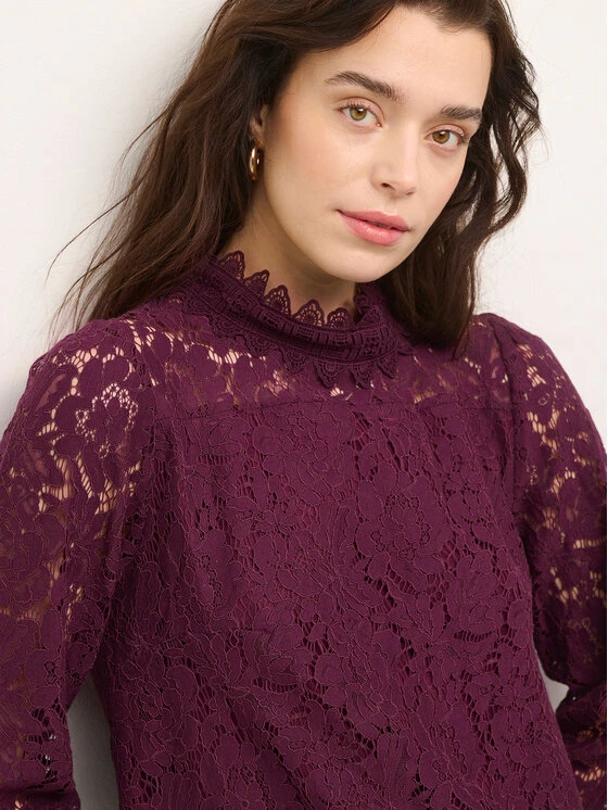 Cream Bluse Puna 10610775 Dunkelrot Regular Fit 8 Cream Bluse Puna 10610775 Dunkelrot Regular Fit – Bild 6