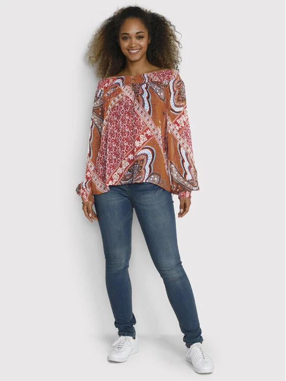 Cream Bluse Smilla 10610040 Rot Regular Fit 4 Cream Bluse Smilla 10610040 Rot Regular Fit – Bild 2