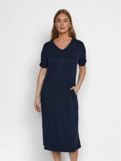 Cream Kleid Für Den Alltag Livia 10606677 Dunkelblau Loose Fit