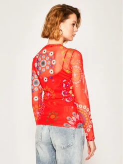 Desigual Bluse Cracovia 20SWTKB5 Rot Regular Fit -Deutschland Kleid Zart Verkaufs-Shop desigual bluse cracovia 20swtkb5 rot regular fit 2