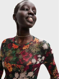 Desigual Bluse Uxia 22WWTK63 Bunt Slim Fit -Deutschland Kleid Zart Verkaufs-Shop desigual bluse uxia 22wwtk63 bunt slim fit 3