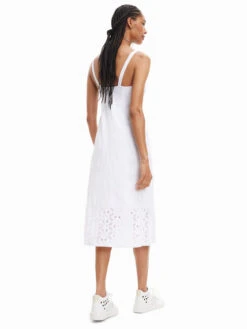 Desigual Sommerkleid 23SWVK72 Weiß Regular Fit -Deutschland Kleid Zart Verkaufs-Shop desigual sommerkleid 23swvk72 weiss regular fit 2