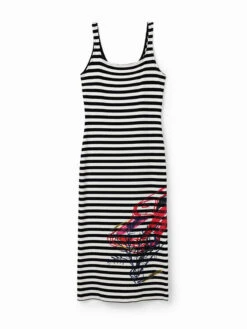 Desigual Sommerkleid 23SWVK99 Weiß Slim Fit -Deutschland Kleid Zart Verkaufs-Shop desigual sommerkleid 23swvk99 weiss slim fit 4