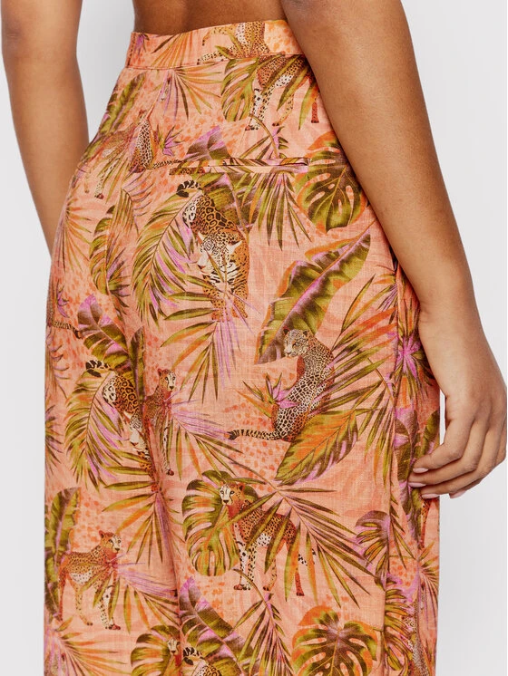 Desigual Stoffhose Safari 22SWPW24 Orange Regular Fit 6 Desigual Stoffhose Safari 22SWPW24 Orange Regular Fit – Bild 4