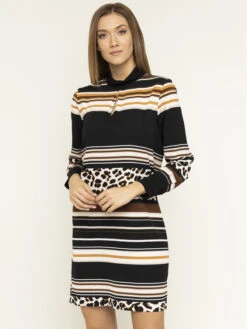 DKNY Kleid Für Den Alltag P9HB7CMP Braun Regular Fit