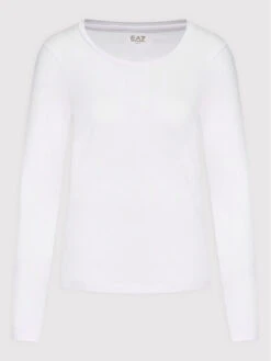 EA7 Emporio Armani Bluse 6LTT05 TJFKZ 1100 Weiß Regular Fit -Deutschland Kleid Zart Verkaufs-Shop ea7 emporio armani bluse 6ltt05 tjfkz 1100 weiss regular fit 4