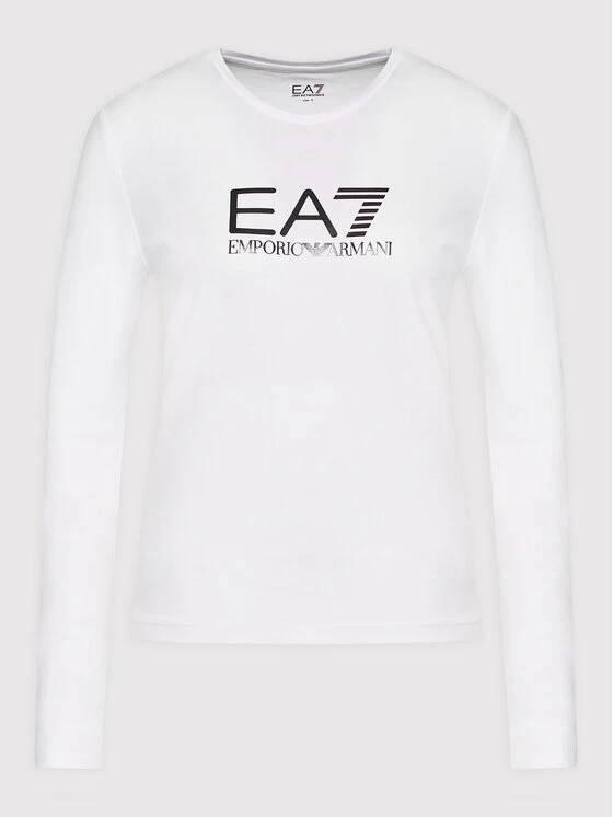 EA7 Emporio Armani Bluse 6LTT07 TJFKZ 0102 Weiß Regular Fit 7 EA7 Emporio Armani Bluse 6LTT07 TJFKZ 0102 Weiß Regular Fit – Bild 5