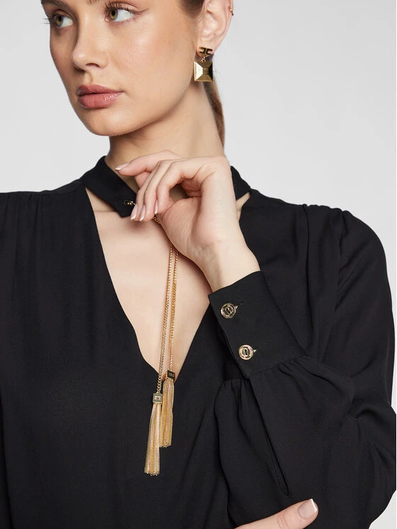 Elisabetta Franchi Bluse CA-005-31E2-V320 Schwarz Regular Fit 6 Elisabetta Franchi Bluse CA-005-31E2-V320 Schwarz Regular Fit – Bild 4