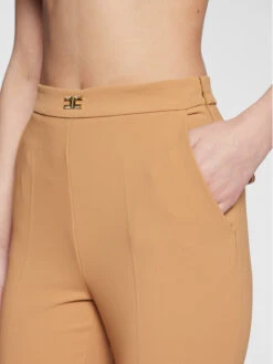 Elisabetta Franchi Stoffhose PA-052-31E2-V260 Beige Slim Fit -Deutschland Kleid Zart Verkaufs-Shop elisabetta franchi stoffhose pa 052 31e2 v260 beige slim fit 3