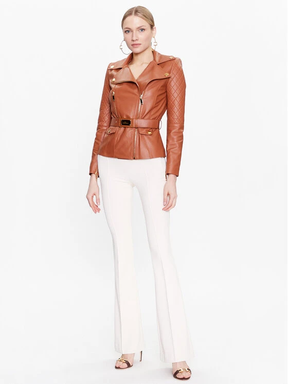 Elisabetta Franchi Stoffhose PA-054-31E2-V250 Écru Slim Fit 4 Elisabetta Franchi Stoffhose PA-054-31E2-V250 Écru Slim Fit – Bild 2