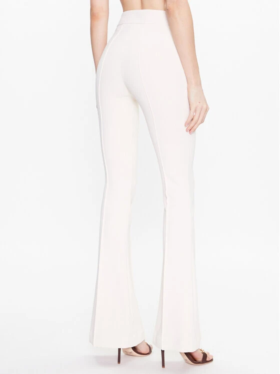 Elisabetta Franchi Stoffhose PA-054-31E2-V250 Écru Slim Fit 5 Elisabetta Franchi Stoffhose PA-054-31E2-V250 Écru Slim Fit – Bild 3