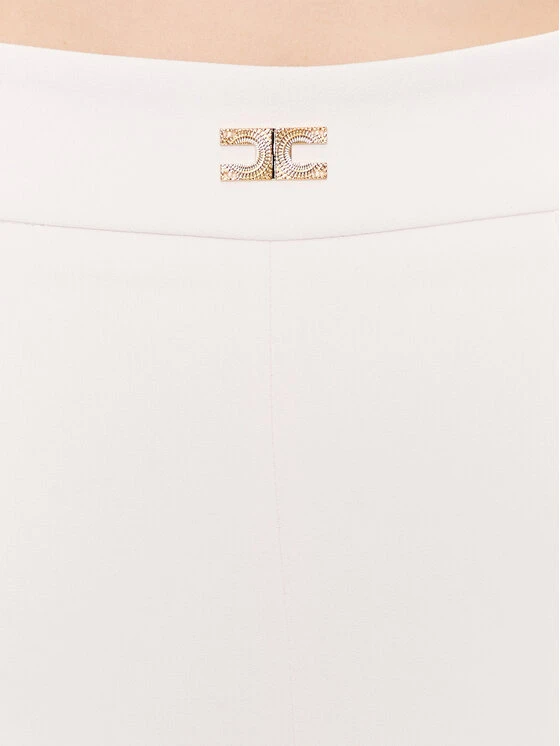 Elisabetta Franchi Stoffhose PA-054-31E2-V250 Écru Slim Fit 7 Elisabetta Franchi Stoffhose PA-054-31E2-V250 Écru Slim Fit – Bild 5