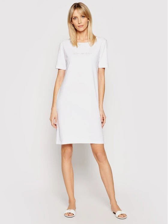 Kleid Für Den Alltag 164425 1P223 00010 Weiß Regular Fit 4 Kleid Für Den Alltag 164425 1P223 00010 Weiß Regular Fit – Bild 2