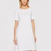 Kleid Für Den Alltag 164425 1P223 00010 Weiß Regular Fit -Deutschland Kleid Zart Verkaufs-Shop emporio armani underwear kleid fur den alltag 164425 1p223 00010 weiss regular fit