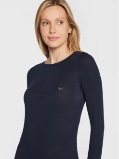 Kleid Für Den Alltag 164638 2F223 00135 Dunkelblau Regular Fit -Deutschland Kleid Zart Verkaufs-Shop emporio armani underwear kleid fur den alltag 164638 2f223 00135 dunkelblau regular fit 3