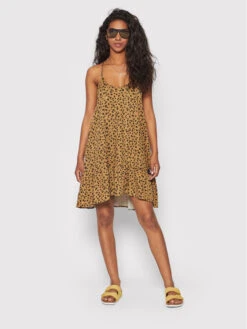 Sommerkleid Arava Arava Braun Relaxed Fit -Deutschland Kleid Zart Verkaufs-Shop femi stories sommerkleid arava arava braun relaxed fit 1