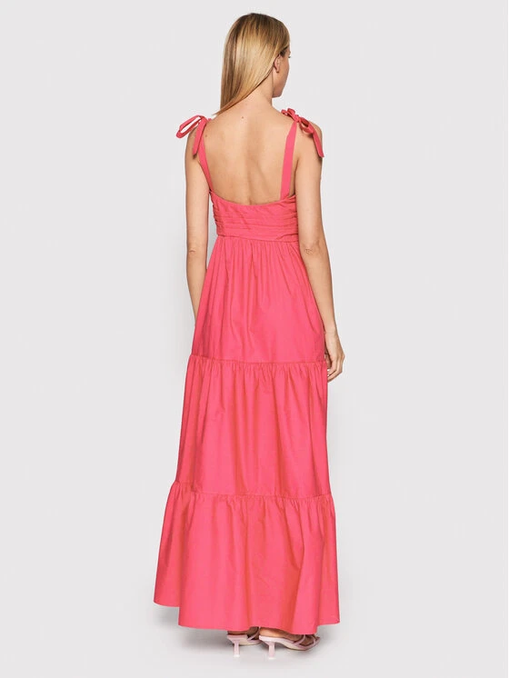 FRACOMINA Sommerkleid FP22SD3012W40001 Rosa Regular Fit 5 FRACOMINA Sommerkleid FP22SD3012W40001 Rosa Regular Fit – Bild 3