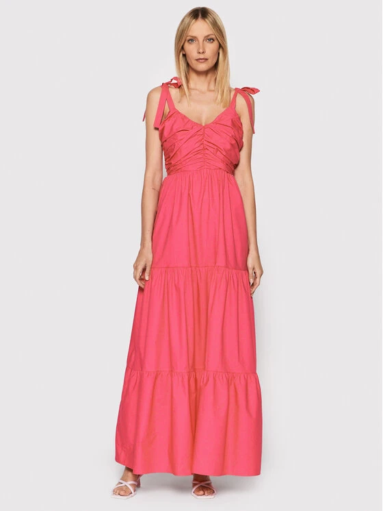 FRACOMINA Sommerkleid FP22SD3012W40001 Rosa Regular Fit 3 FRACOMINA Sommerkleid FP22SD3012W40001 Rosa Regular Fit