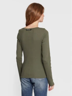 G-Star Raw Bluse Rib D22073-C678-8165 Grün Slim Fit -Deutschland Kleid Zart Verkaufs-Shop g star raw bluse rib d22073 c678 8165 grun slim fit 2