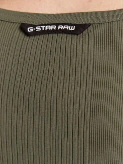 G-Star Raw Bluse Rib D22073-C678-8165 Grün Slim Fit -Deutschland Kleid Zart Verkaufs-Shop g star raw bluse rib d22073 c678 8165 grun slim fit 4