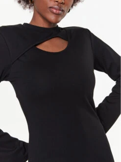 Gestuz Kleid Für Den Alltag Anka 10906826 Schwarz Slim Fit -Deutschland Kleid Zart Verkaufs-Shop gestuz kleid fur den alltag anka 10906826 schwarz slim fit 4