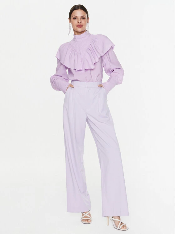 Gestuz Stoffhose Paula 10906861 Violett Relaxed Fit 4 Gestuz Stoffhose Paula 10906861 Violett Relaxed Fit – Bild 2