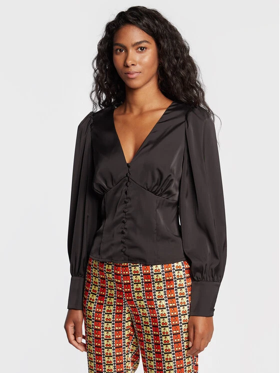 Glamorous Bluse CK5616A Schwarz Regular Fit 3 Glamorous Bluse CK5616A Schwarz Regular Fit