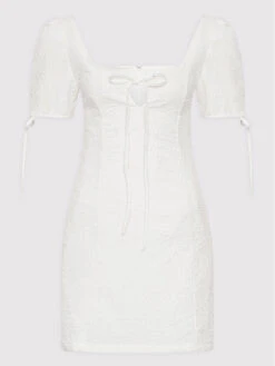 Glamorous Kleid Für Den Alltag GC0554 Weiß Regular Fit -Deutschland Kleid Zart Verkaufs-Shop glamorous kleid fur den alltag gc0554 weiss regular fit 4